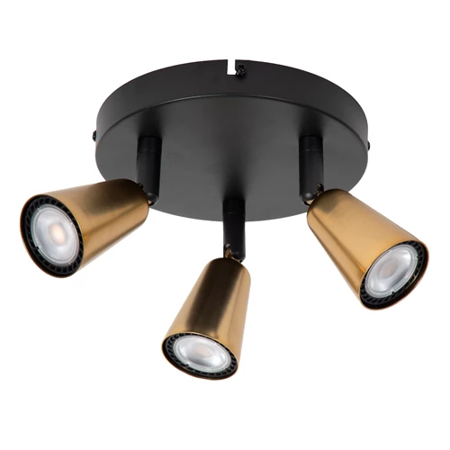Lucide TIANA - Ceiling spotlight - 3xGU10 - Champagne Color | Essential - turned off